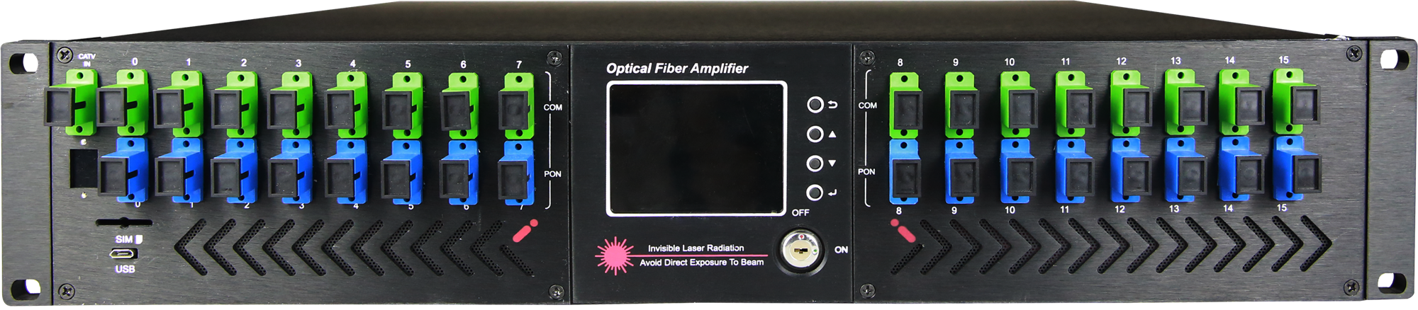 2U High Power Er/Yb Doped Fiber Amplifier